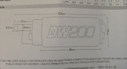 DeatschWerks насос топливный 255л/ч DW200