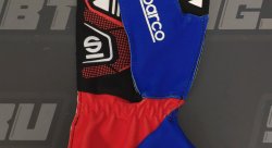 Перчатки для картинга SPARCO RECORD, синий/красный, размер 13