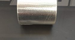 Термоизоляционная ткань самоклеющаяся, серебро (50мм*5м рулон)