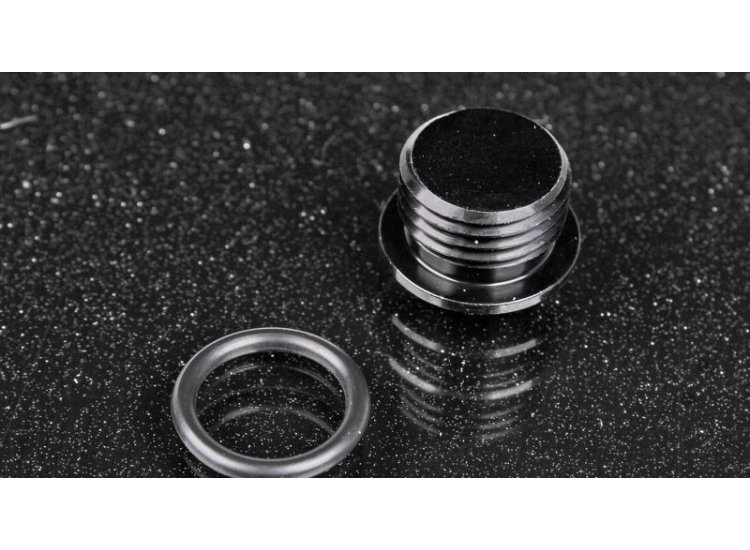 Заглушка ORB6 с резиновым кольцом, черная