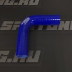 Патрубок силиконовый 22мм 90гр, синий