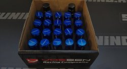 Гайки колесные Rays style M12*1.25, высота- 51мм, синие