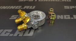 Проставка под маслокулер с термостатом GREX style фрезерованная