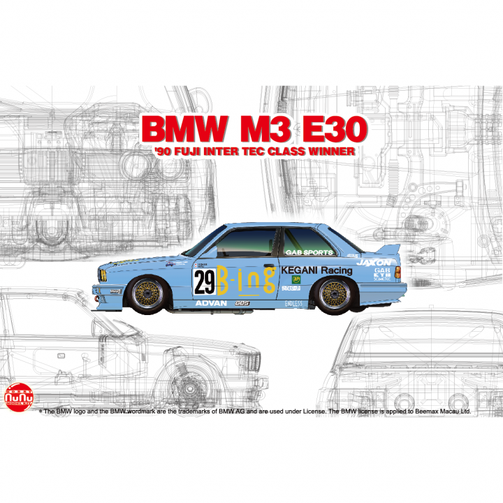 Сборная модель BMW M3 E30 Gr.A 1990 Inter TEC Class Winner