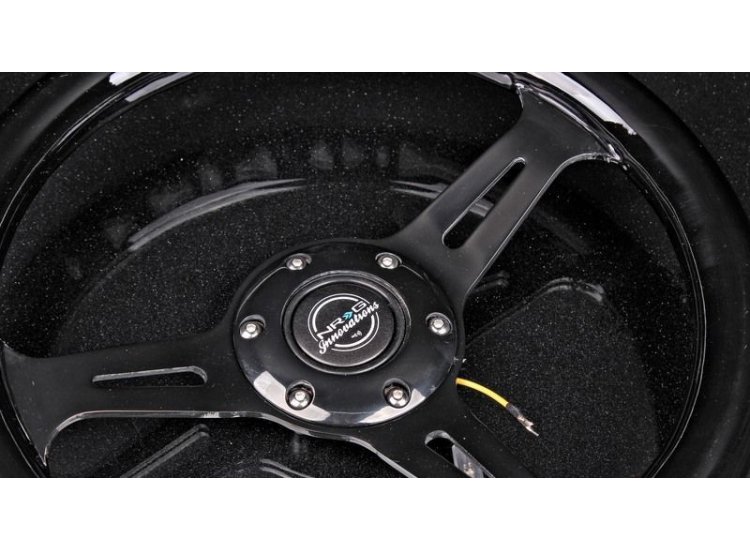 Руль NRG 310мм, нулевой вылет, дерево, черный