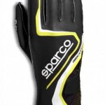 Перчатки для картинга SPARCO RECORD, черный/желтый, размер 11