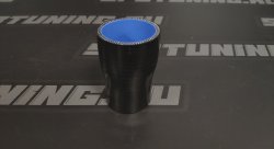 Патрубок силиконовый 38-45мм черный