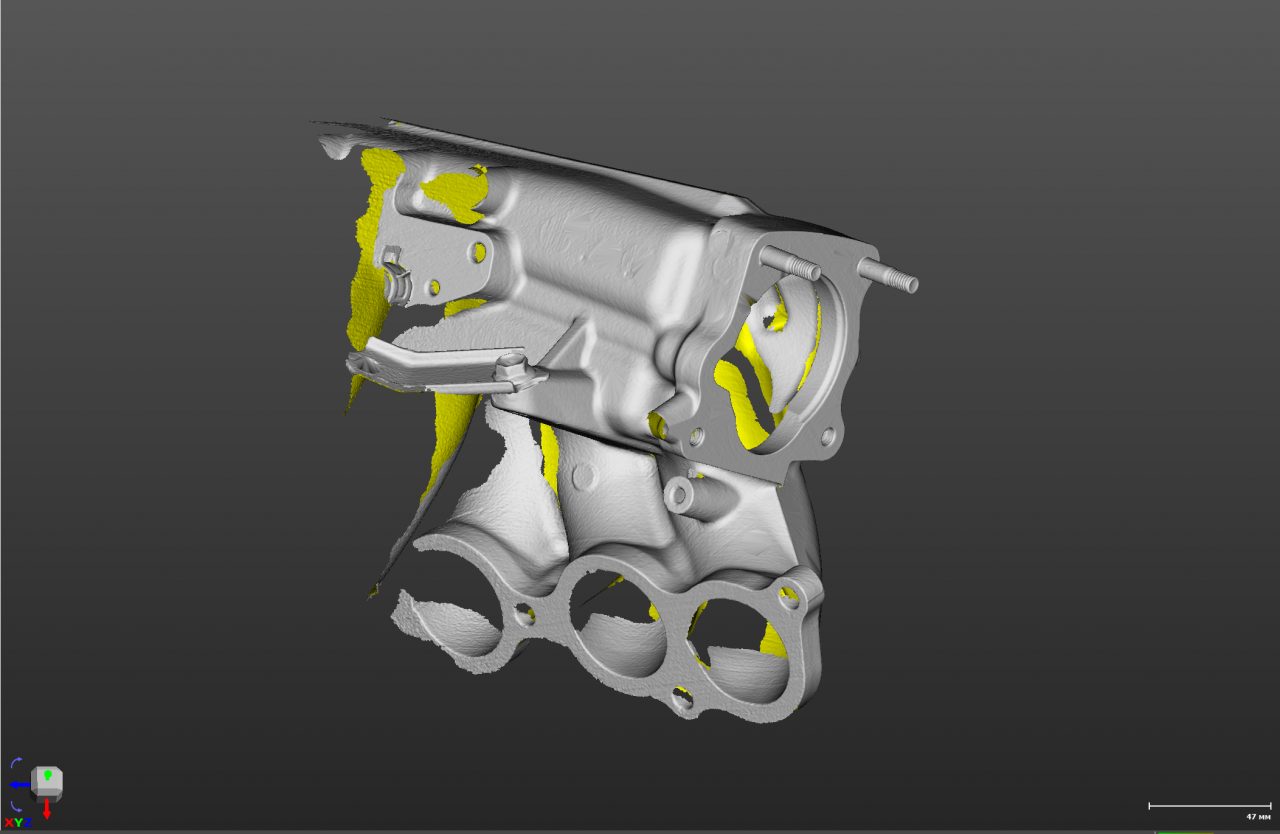 3D скан коллектор 2JZ-GTE vvti часть под дроссель