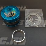 NRG Адаптер для рулевого колеса быстросъемный Quick Release Gen 2.0 - New Blue Body / Black Carbon Fiber Ring 