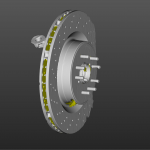 3D скан поворотного кулака Supra A80 + тормозной диск 360мм Lexus ISF