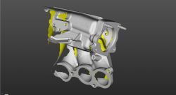 3D скан коллектор 2JZ-GTE VVT-i часть под дроссель