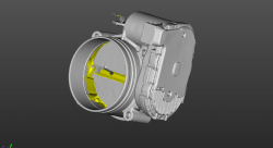 3D скан дроссельной заслонки Bosch 82мм