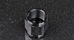 Фитинг гайка AN10 под алюминиевую трубку, черный