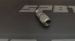 Фитинг тормозной AN3 PTFE нерж, прямой