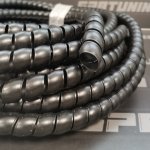 Тюбинг спираль 120мм, полипропилен, черный (защита шланга)  
