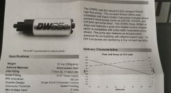 Топливный насос DeatschWerks 265л/ч Subaru BRZ / WRX 2015-18, Toyota 86 DW300 (серия: компакт)