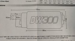 DeatschWerks насос топливный 340л/ч Mazda RX8 DW300