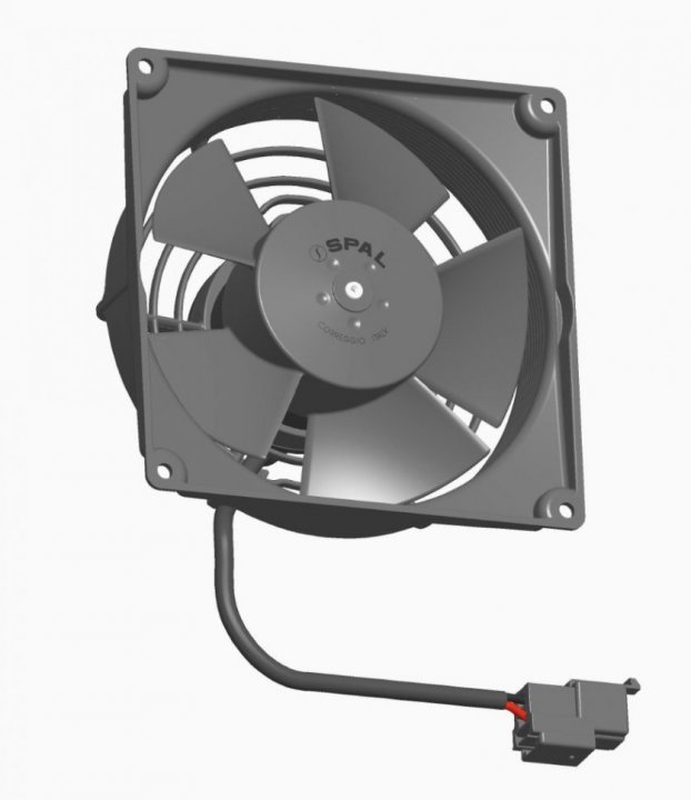 Вентилятор втягивающий (за радиатором) 4,5" (115mm) 400 м3/ч SPAL