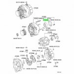 Подшипник генератора передний 1JZ / 2JZ Toyota