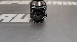 Адаптер П AN12 - П M22 x 1,5мм под масло куллер, алюминий, BLACKROCK LAB