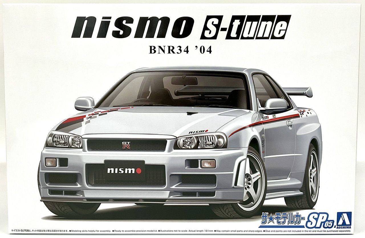 Сборная модель NISSAN SKYLINE GT-R BNR34 NISMO S-TUNE `04