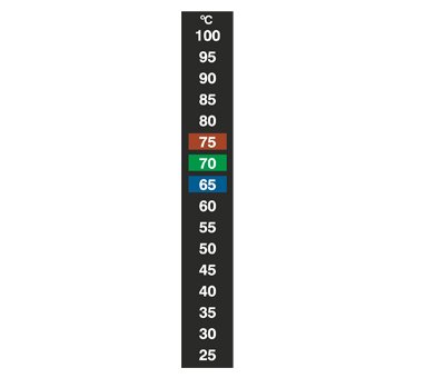 Многоразовая термоиндикаторная наклейка Hallcrest Digitemp 16   25°С - 100°С