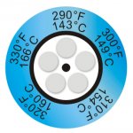Термоиндикаторная наклейка Thermax 5 Clock    143°С - 166°С
