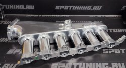Коллектор впускной фрезерованный Toyota 2JZ-GE atmo c дросселем 90мм и топливной рейкой