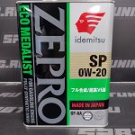 Моторное масло Idemitsu Zepro Eco MedalistI FS SP/GF-6A  0W20, 4л
