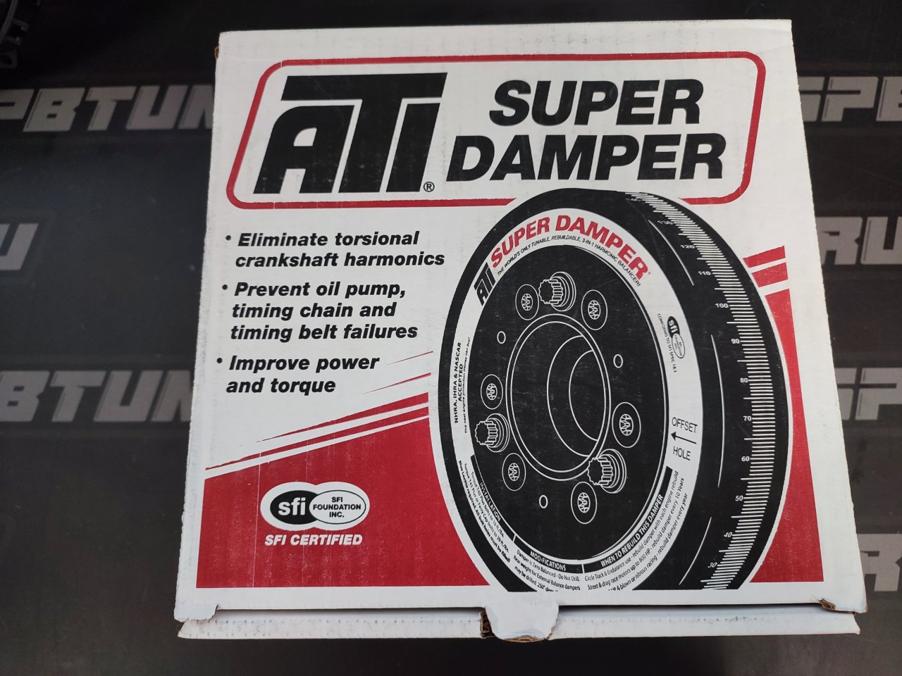 Шкив коленвала ATi Racing Super Damper Crank Pulley 7.07” Stock diameter For Toyota Supra 2JZ-GTE