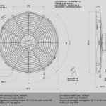 Вентилятор охлаждения SPAL втягивающий (за радиатором) 16" (385mm) 3430 м3/ч