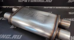 Бочка выхлопная Magnaflow style выхода X63мм*4 длина 355мм УЦЕНКА (вмятина)