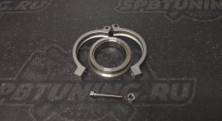 V-band хомут с фланцем 38мм tial style (с проточкой) вход