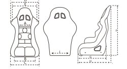 Спортивный ковш с омологацией Beltenick, р-р L, черный