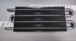 Радиатор масляный для трансмиссии, вход/выход под шланг 10мм, 4 ряда, чёрный