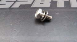 Болт М8*16 кузовной с шайбой и гровером нержа.