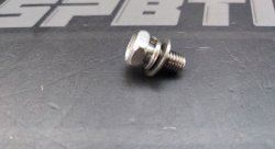 Болт М5*10 кузовной с шайбой и гровером нержа.