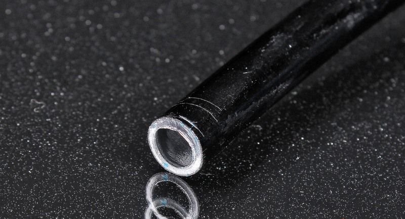 Трубка топливная алюминиевая 1/2" - 12mm - an8 -анодированная черная