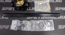 Коллектор впускной фрезерованный Toyota 2JZ-GTE c дросселем 90мм и топливной рейкой, черный и серебристый