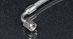 Шланг AN4 тефлоновый 30см, прямой / 90 градусов KINUGAWA