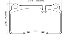 Колодки тормозные DC1129E15 DC Brakes RT.2 перед MMC LANCER EVO V-X; SUBARU WRX STI