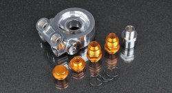 Проставка адаптер под масляный фильтр с термостатом, AN10, M20*1,5 (для использования с фильтром 3/4*16UNF) GREX Greddy