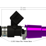 Топливные форсунки Injector Dynamics ID1700, 14мм, комплект (6шт)