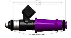 Топливные форсунки Injector Dynamics ID1300,14мм, комплект (6шт)