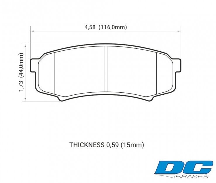 Колодки тормозные DC0606V15 DC Brakes Street HD+, задние LEXUS GX460, GX470; TOYOTA PRADO 150/120