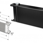 Радиатор масляный 34 рядов; 330 mm ширина; ProLine STD (M22x1,5 выход) Setrab, 50-634-7612