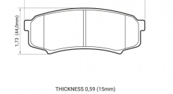 Колодки тормозные DC0606V15 DC Brakes Street HD+, задние LEXUS GX460, GX470; TOYOTA PRADO 150/120