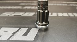 Гайка M12X1,25 Дымчатый титан, высота 47мм, вращ конус, под ключ K212207SD