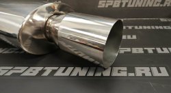 Бочка выхлопная вход N1 RS Type Single 76мм - выход 100мм