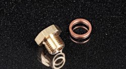 Фитинг адаптер M16*1,5мм - 1/8" наружная и внутренняя резьбы, латунь